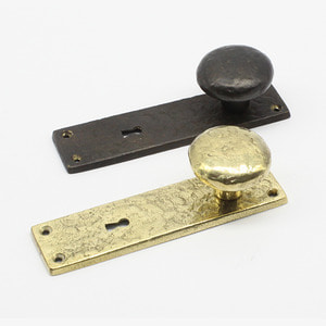황동 주물 원형 열쇠 판손잡이 가구손잡이(골드/엔틱) H231